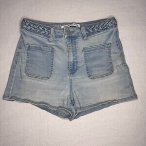 Light Blue High Waist Short Short